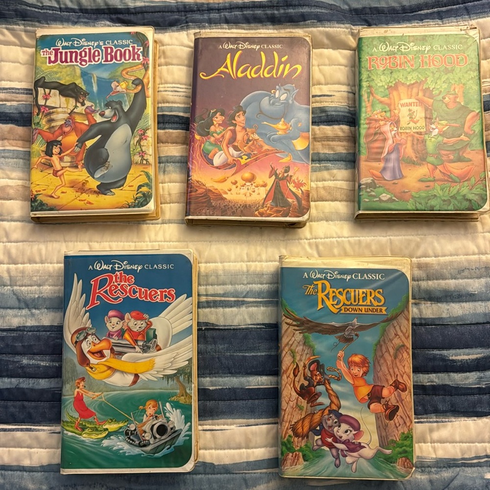 Rare Lot of Disney Black Diamond Classic VHS Tapes Movies